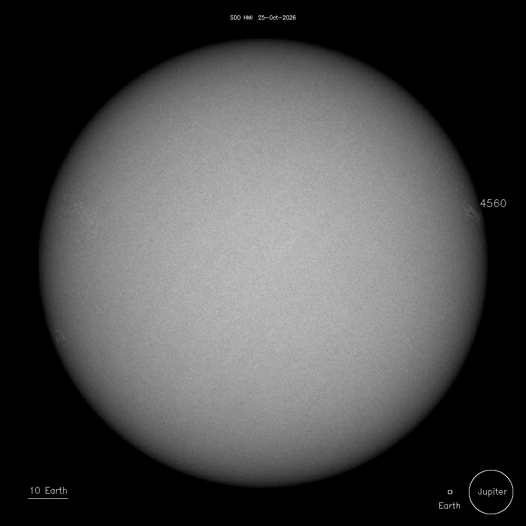 SOHO MDI synoptic sunspot map